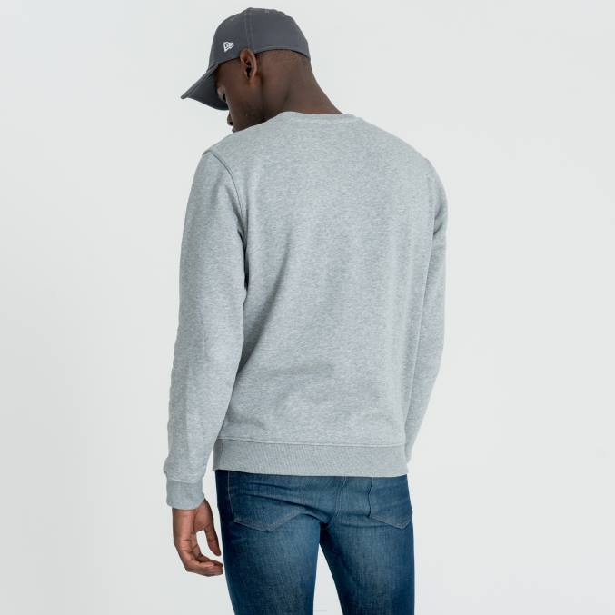 New Era grijs gemêleerd sweatshirt met ronde hals en nfl-logo BT242756