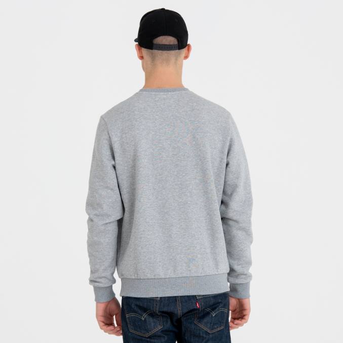 New Era grijs sweatshirt met ronde hals en New York Yankees mlb-teamlogo BT242782