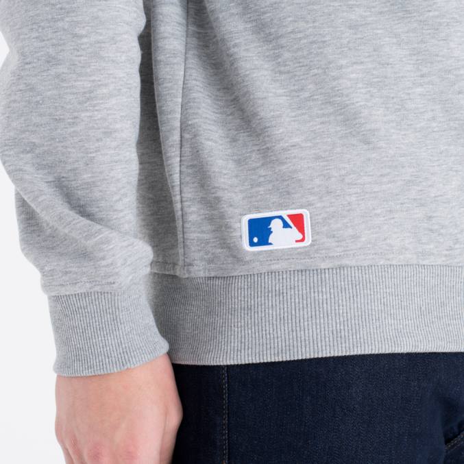 New Era grijs sweatshirt met ronde hals en mlb-logo BT242662