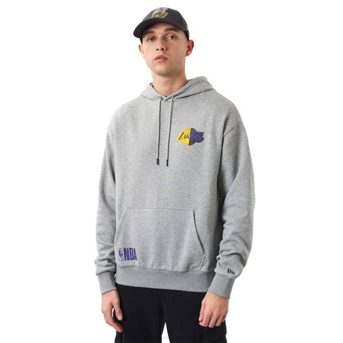New Era grijze hoodie met la lakers nba-teamlogo BT242731