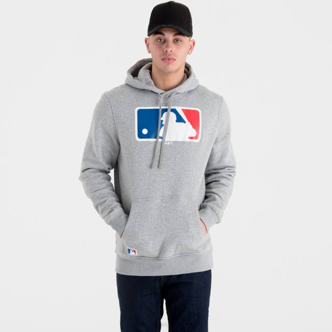 New Era grijze hoodie met mlb-logo BT242677