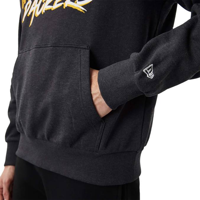 New Era groene bay packers nfl script donkergrijze hoodie BT242771