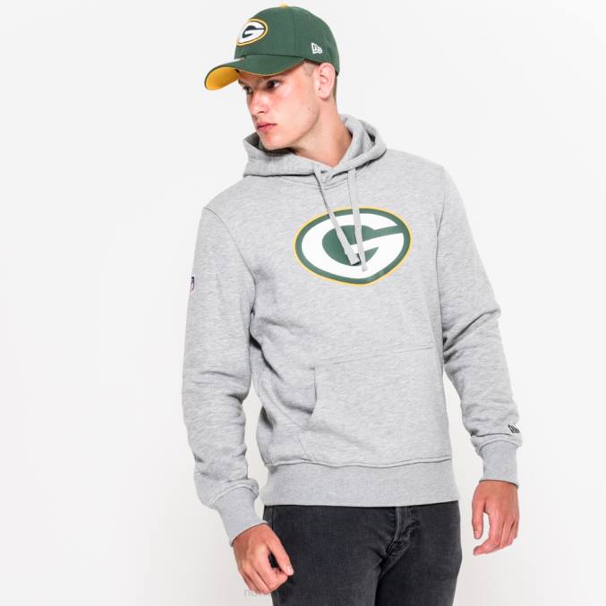New Era groene bay packers team logo grijze hoodie BT242789