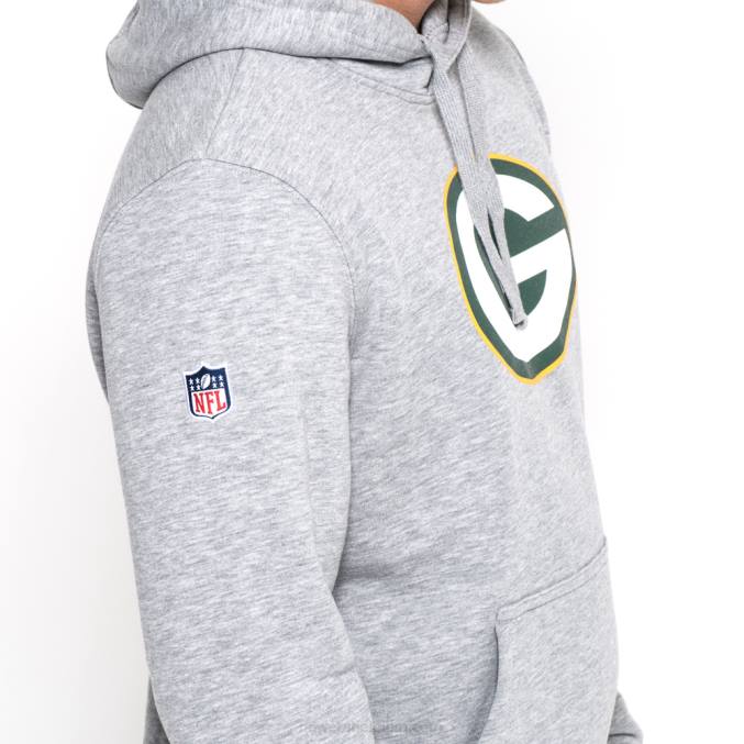 New Era groene bay packers team logo grijze hoodie BT242789