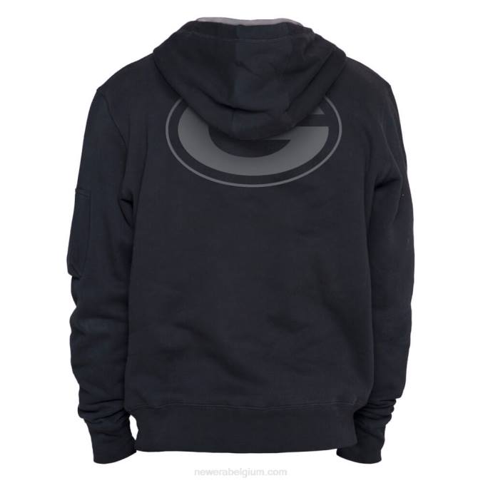 New Era groene bay packers x alpha industries zwarte hoodie BT242807