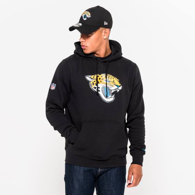 New Era jacksonville jaguars teamlogo zwarte hoodie BT242817