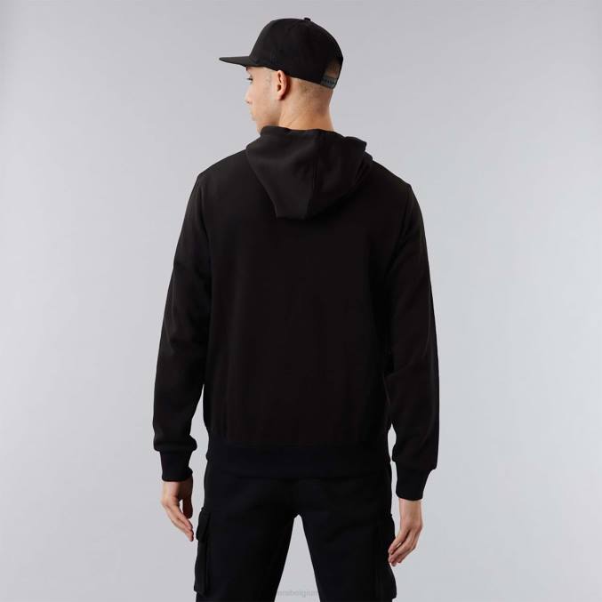 New Era la dodgers mlb league essentiële zwarte hoodie met volledige ritssluiting BT242760