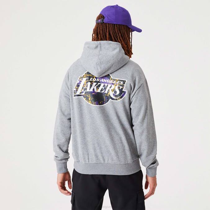 New Era la lakers nba infill team logo medium grijze pullover hoodie BT242720