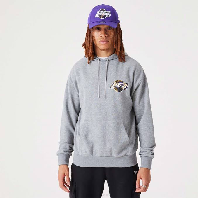 New Era la lakers nba infill team logo medium grijze pullover hoodie BT242720