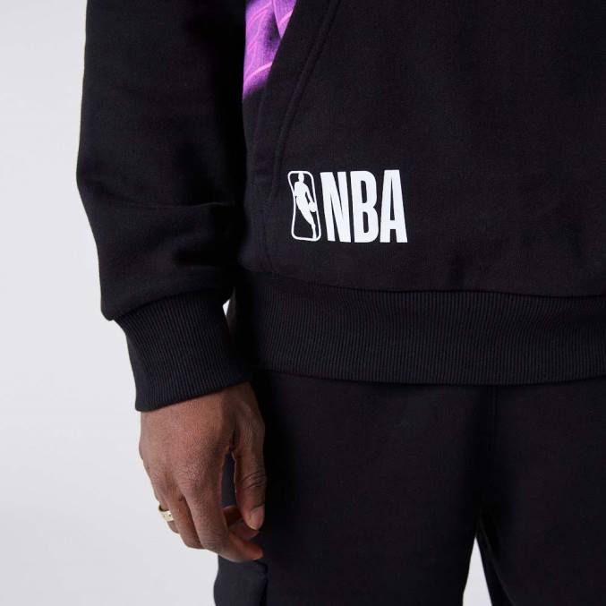 New Era la lakers neon oversized zwarte hoodie BT242761