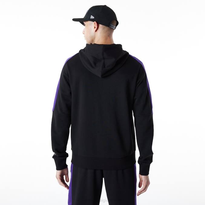 New Era la lakers zwarte hoodie met volledige ritssluiting BT242827