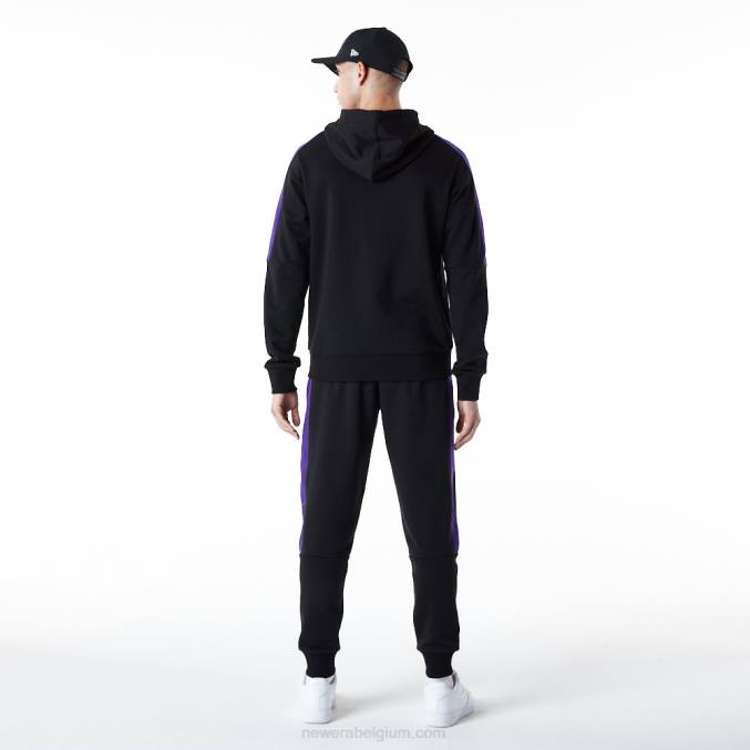 New Era la lakers zwarte hoodie met volledige ritssluiting BT242827