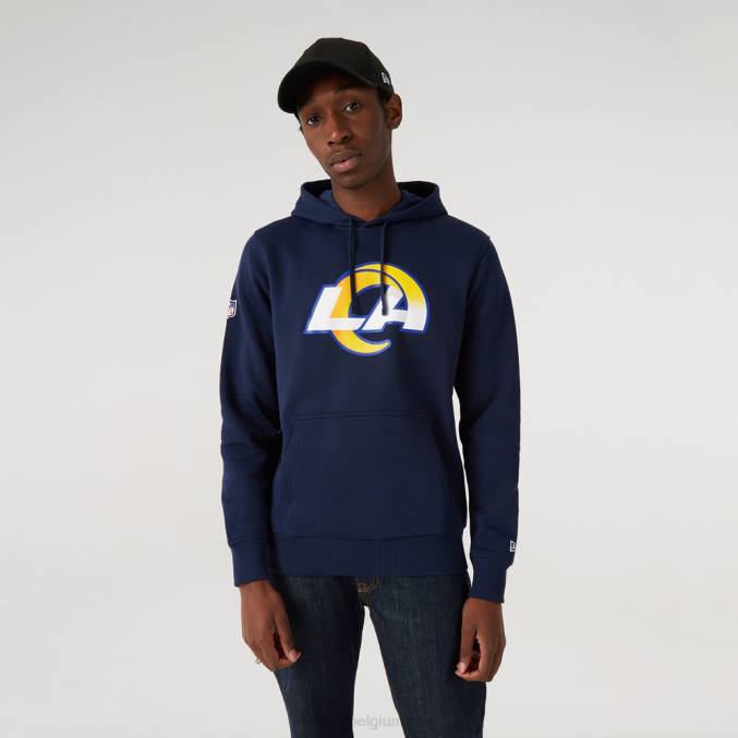 New Era la rams blauwe hoodie met teamlogo BT242692