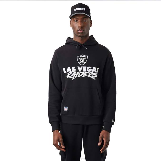 New Era las vegas raiders nfl script zwarte hoodie BT242755