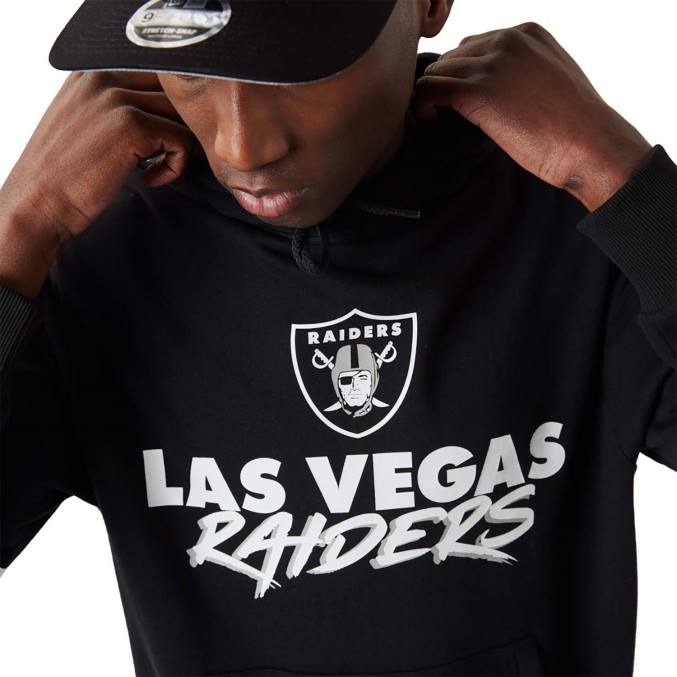 New Era las vegas raiders nfl script zwarte hoodie BT242755