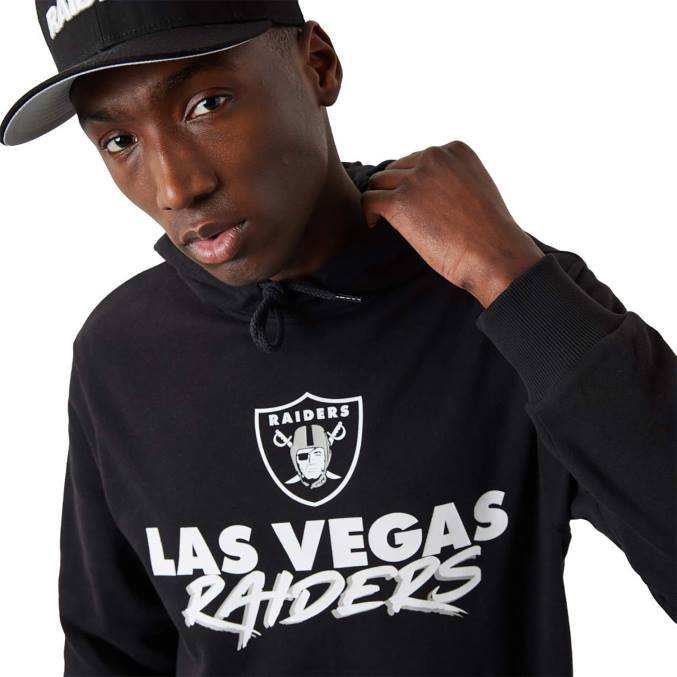 New Era las vegas raiders nfl script zwarte hoodie BT242755