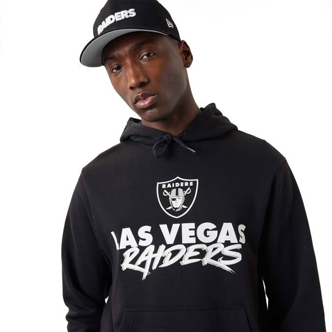 New Era las vegas raiders nfl script zwarte hoodie BT242755