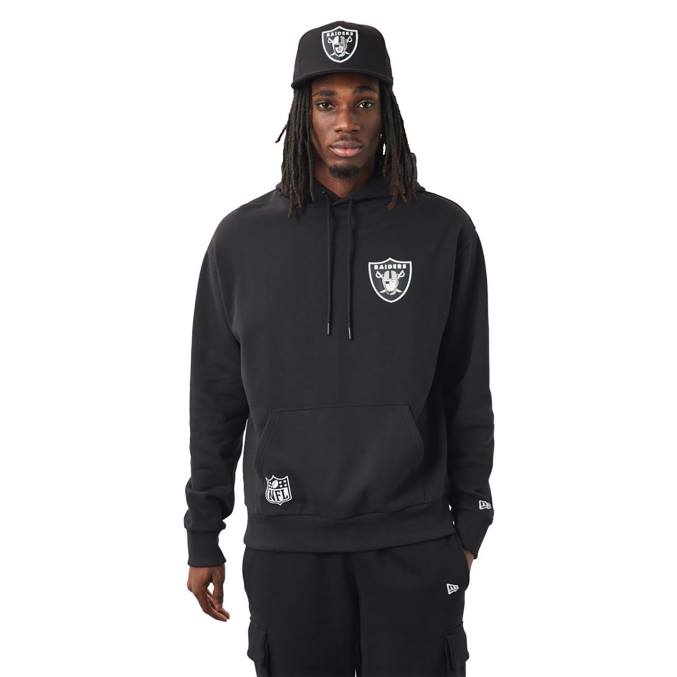 New Era las vegas raiders nfl team logo zwarte hoodie BT242763