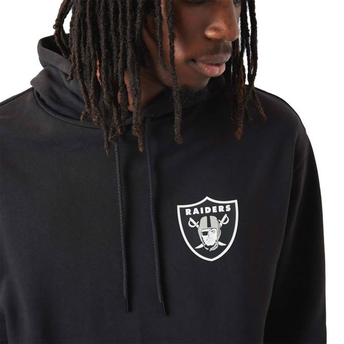 New Era las vegas raiders nfl team logo zwarte hoodie BT242763