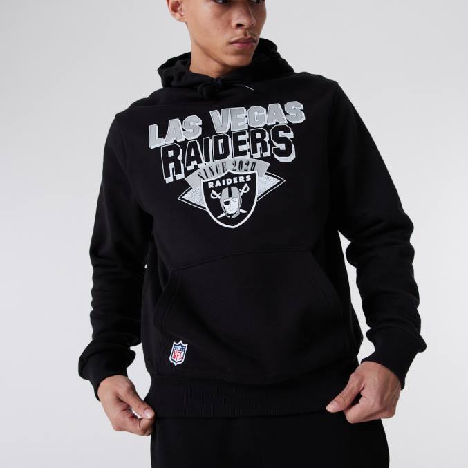 New Era las vegas raiders nfl team logo zwarte hoodie BT242799