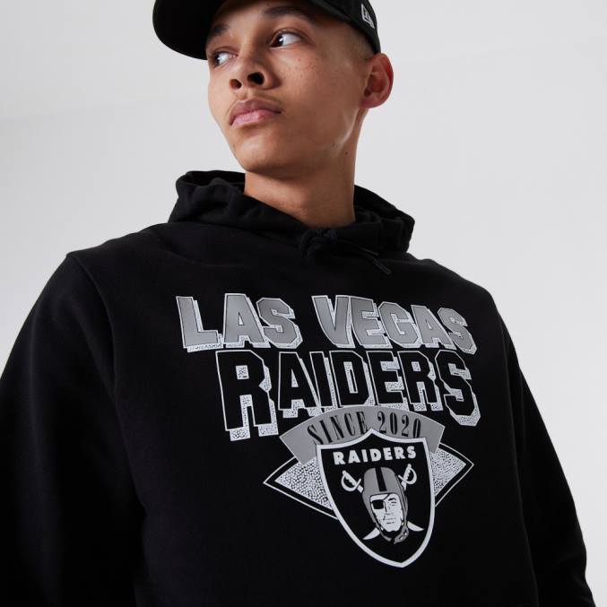 New Era las vegas raiders nfl team logo zwarte hoodie BT242799