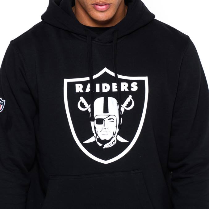 New Era las vegas raiders pullover teamlogo zwarte hoodie BT242830