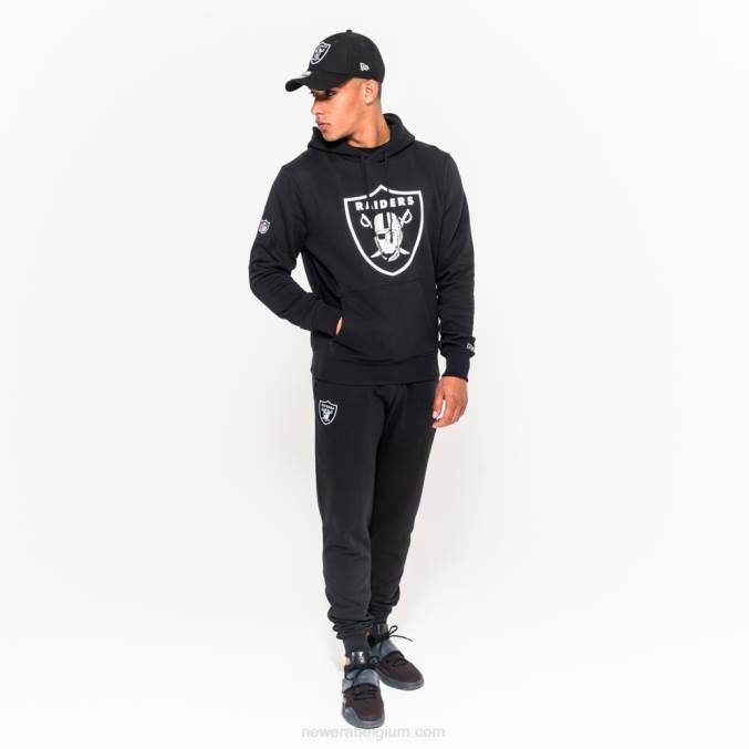 New Era las vegas raiders pullover teamlogo zwarte hoodie BT242830
