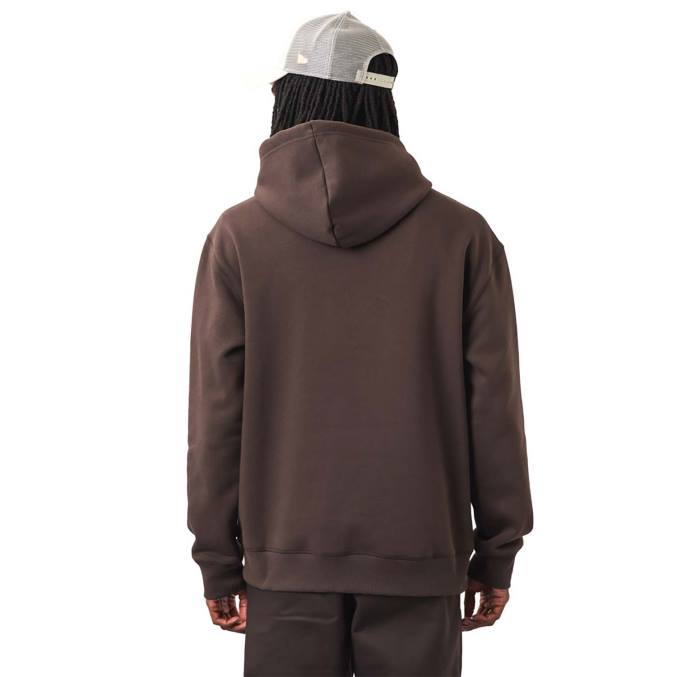 New Era logo bruine oversized hoodie BT242683