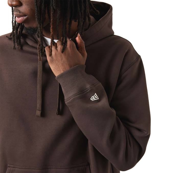 New Era logo bruine oversized hoodie BT242683