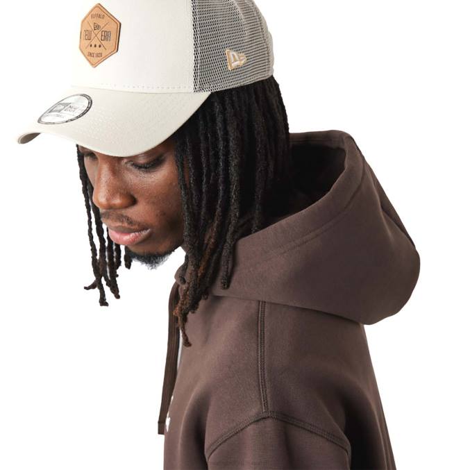New Era logo bruine oversized hoodie BT242683