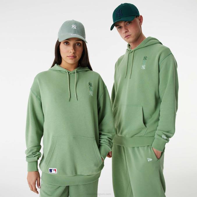 New Era new york yankees mlb gestapeld logo groene pullover hoodie BT242664