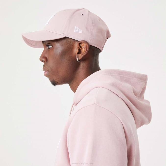 New Era new york yankees mlb league essentiële pastelroze pullover hoodie BT242805