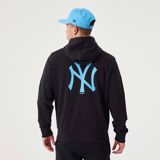 New Era new york yankees mlb league essentiële zwarte pullover hoodie BT242776