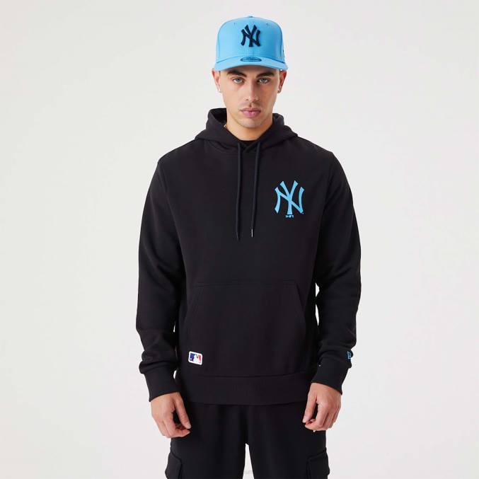 New Era new york yankees mlb league essentiële zwarte pullover hoodie BT242776