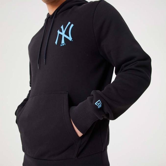 New Era new york yankees mlb league essentiële zwarte pullover hoodie BT242776