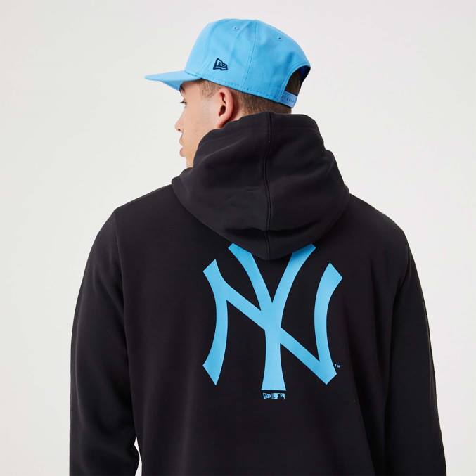 New Era new york yankees mlb league essentiële zwarte pullover hoodie BT242776