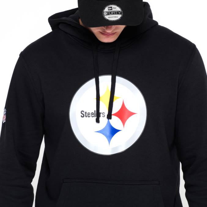 New Era pittsburgh steelers team logo zwarte hoodie BT242764