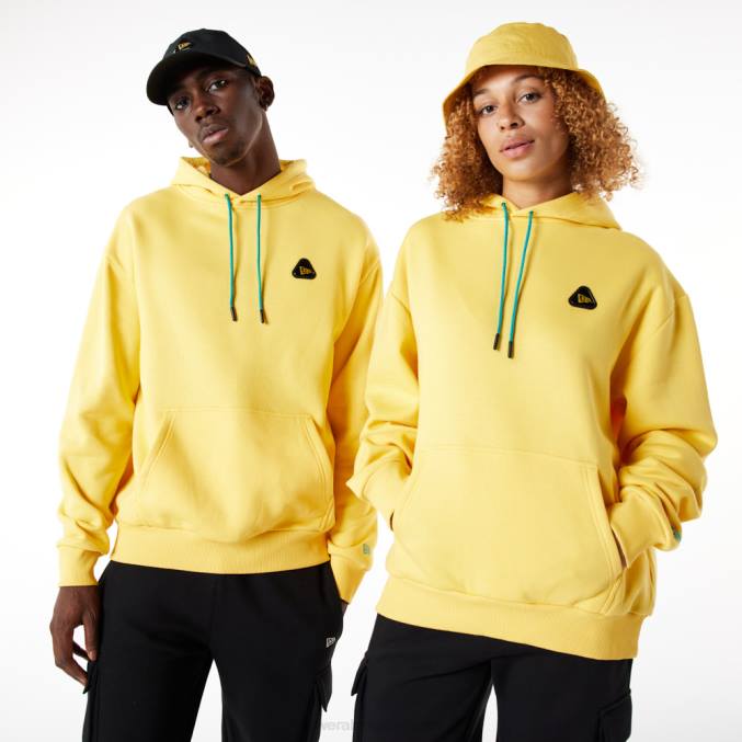 New Era rubberen patch gele oversized hoodie BT242707