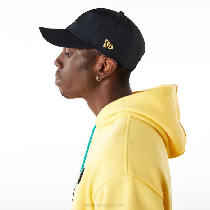 New Era rubberen patch gele oversized hoodie BT242707
