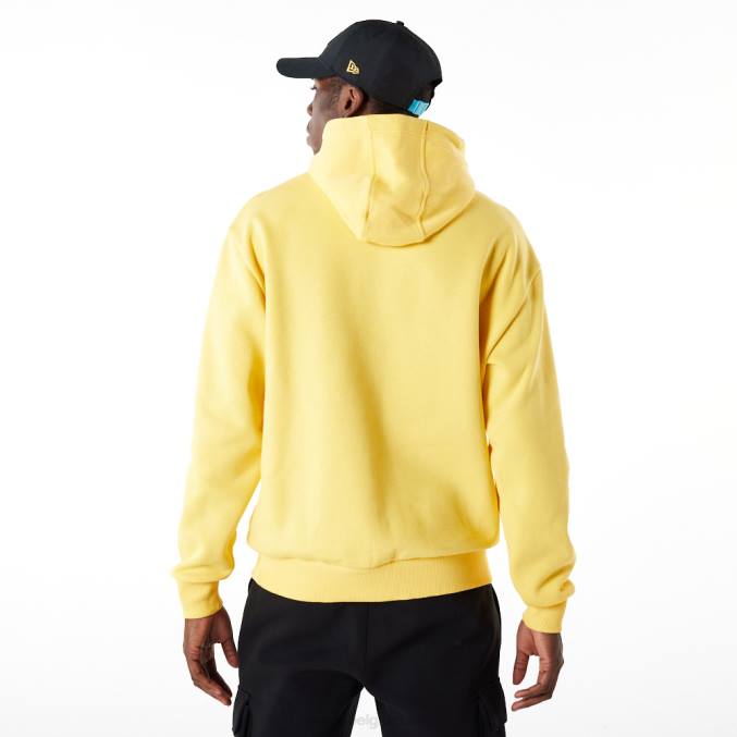 New Era rubberen patch gele oversized hoodie BT242707