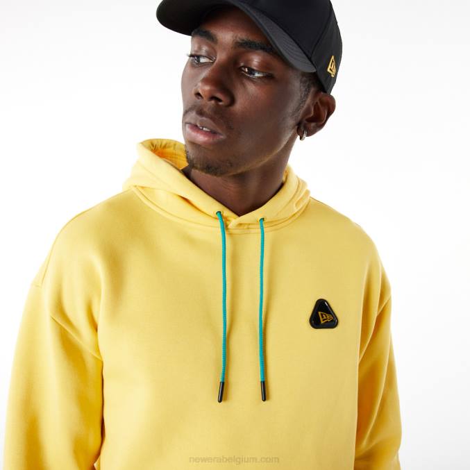 New Era rubberen patch gele oversized hoodie BT242707