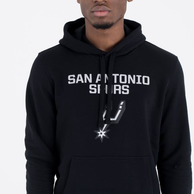 New Era san antonio spurs nba team logo zwarte hoodie BT242718