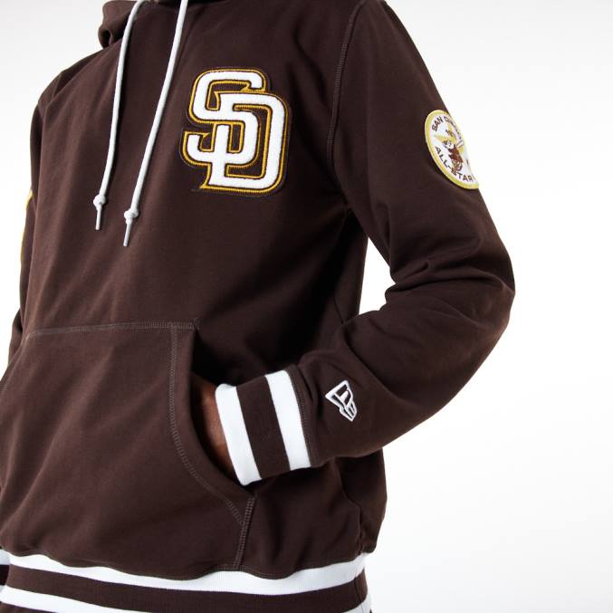 New Era san diego padres mlb logo selecteer zwarte hoodie BT242666