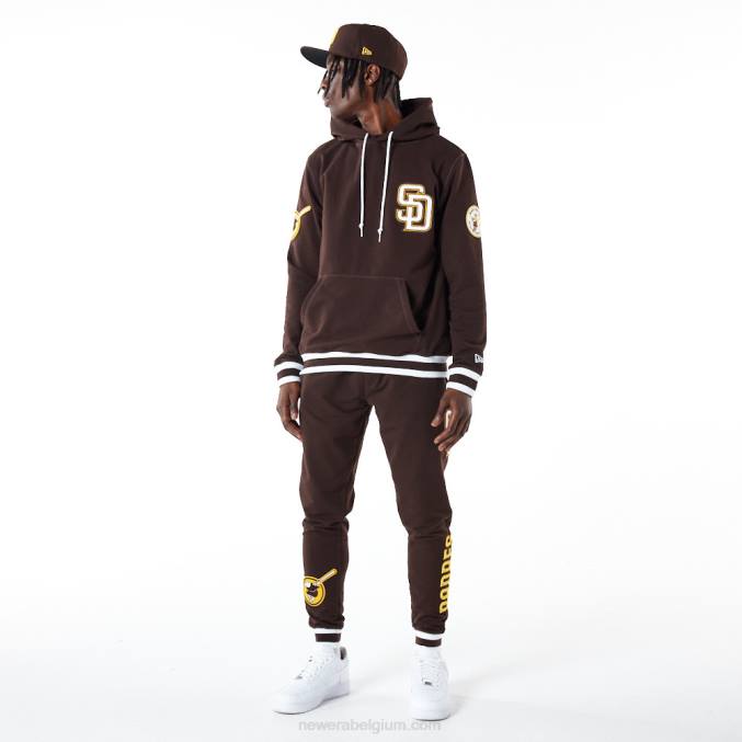 New Era san diego padres mlb logo selecteer zwarte hoodie BT242666