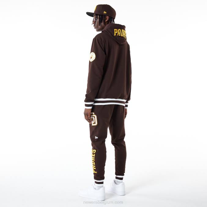 New Era san diego padres mlb logo selecteer zwarte hoodie BT242666
