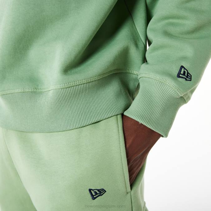 New Era script groen sweatshirt met halve rits BT242667