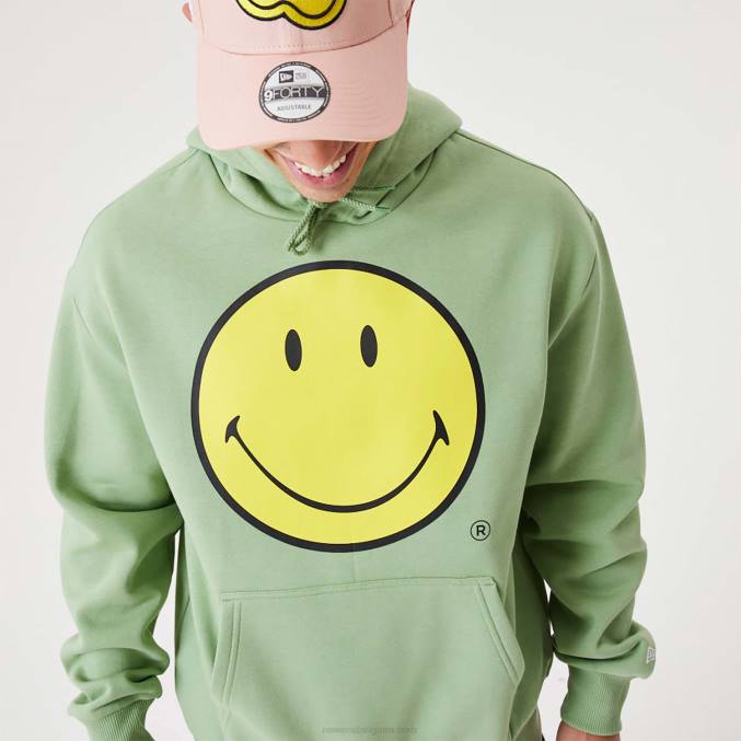 New Era smiley essentials medium groene pullover hoodie BT242801