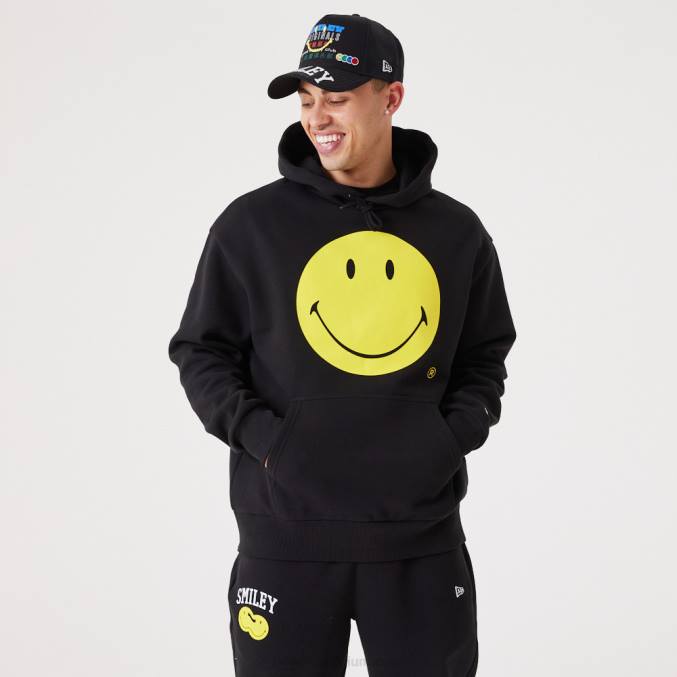 New Era smiley essentials zwarte hoodie BT242800