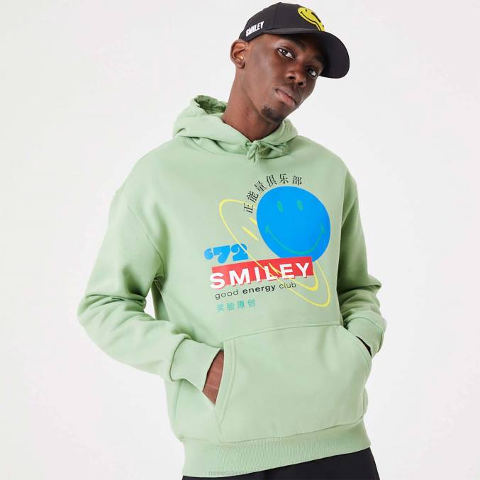 New Era smiley universe logo medium groene pullover hoodie BT242808