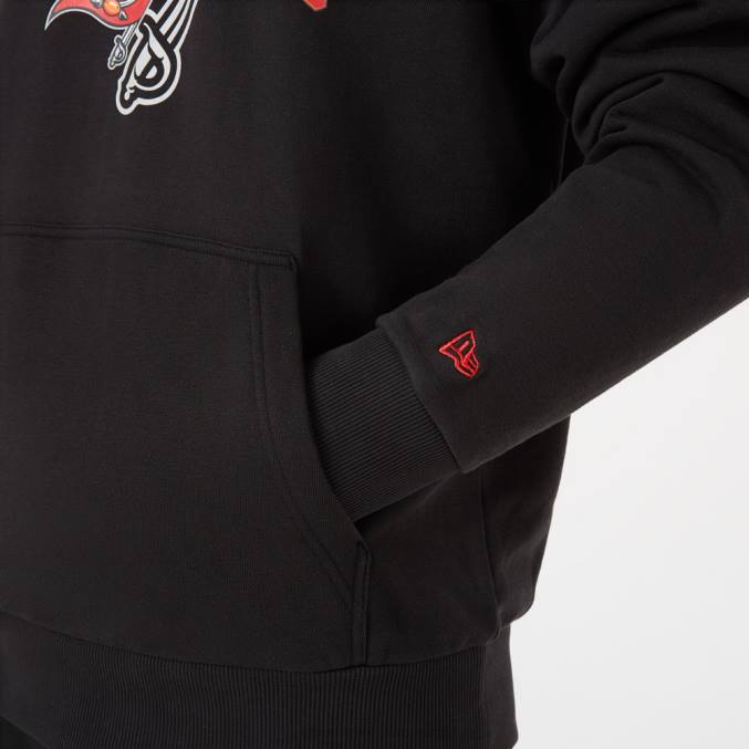 New Era tampa bay buccaneers nfl teamlogo zwarte hoodie BT242829